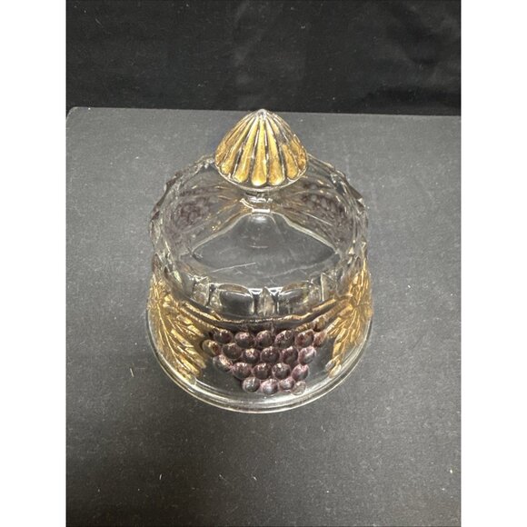 Antique Vintage EAPG US Glass Palm Beach Butter/Cheese Dish Cover Only 5.5" tall - Picture 3 of 4